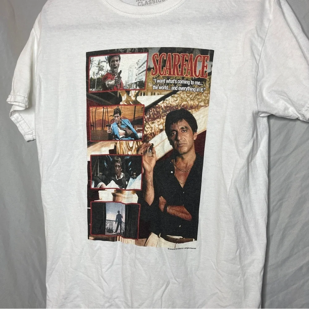 Scarface White Graphic Tee - Picture 4 of 6